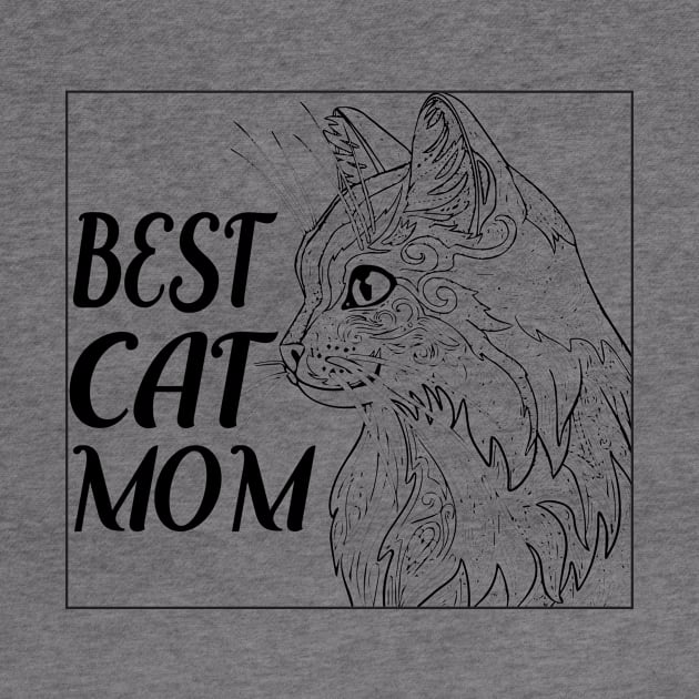 Best cat mom tee design birthday gift graphic by TeeSeller07